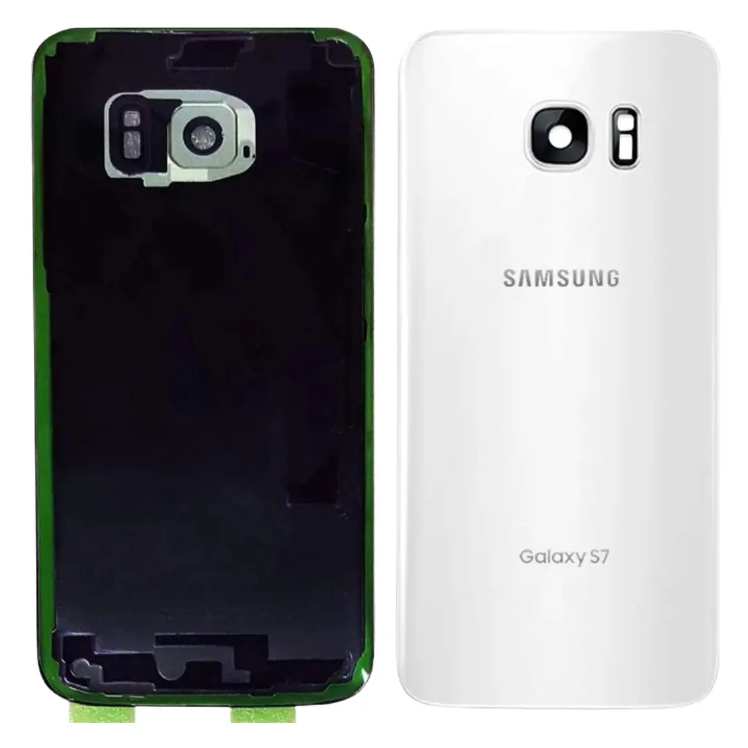 Samsung Galaxy S7 Back Glass White with Camera Lens
